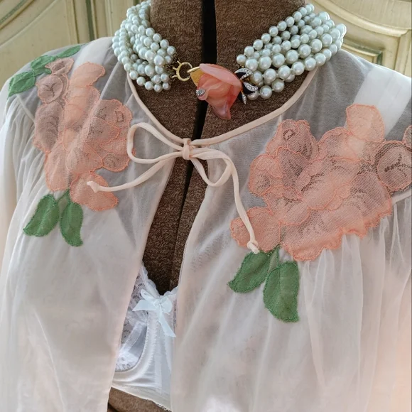 Vintage bed coat Van Raalte - Picture 14 of 16